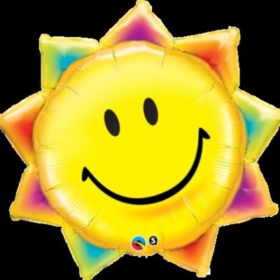 Sunshine Smile Face Foil Shape Balloon Q26531