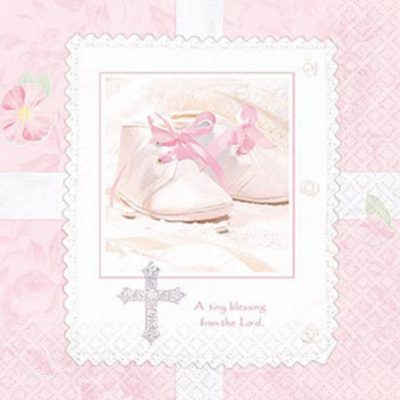 Tiny Blessing Pink Luncheon Napkins AM517072