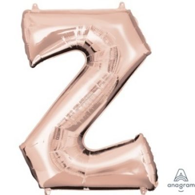 Rose Gold Letter Z Supershape Foil Balloon ANA36589