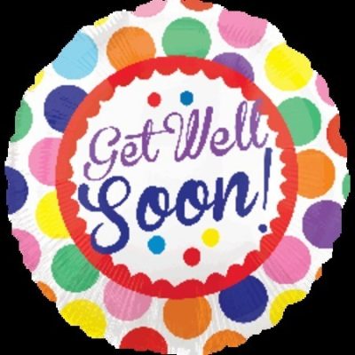 Get Well Soon Dots Foil Balloon ANA30781
