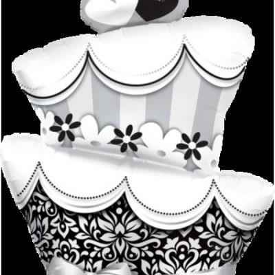 Fun & Fabulous Wedding Cake Foil Shape Balloon Q17096