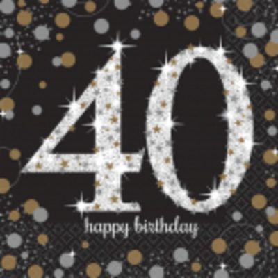 Sparkling Celebration 40 Luncheon Napkins AM511545
