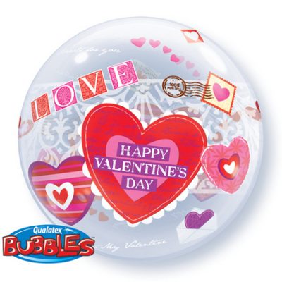 Valentine Love & Lace Bubble Balloon Q22736