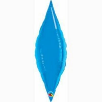 Taper Sapphire Blue 27 inch (68.6cm) Air-Fill Foil Balloon Q26626