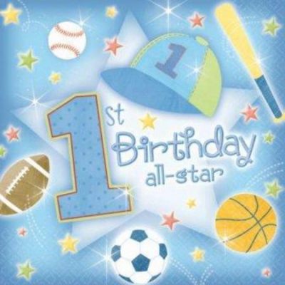 First Birthday All Star Luncheon Napkins AM719126