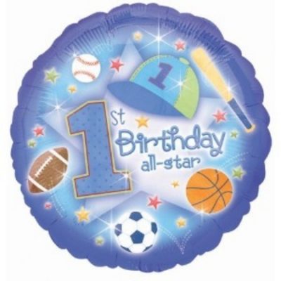 First Birthday All-Star Foil Balloon ANA119126