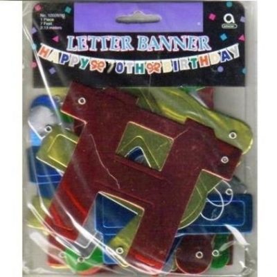 Happy 70th Birthday Letter Banner AM12029.90