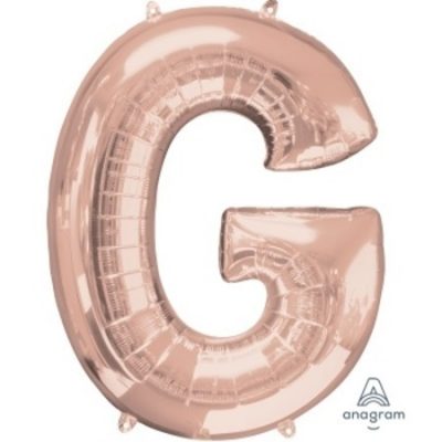 Rose Gold Letter G Supershape Foil Balloon ANA36570