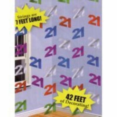 Hanging String Decoration 21 Multi Coloured AM990866