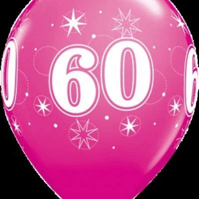 60 Sparkle Around Wild Berry Latex Balloons Q44939