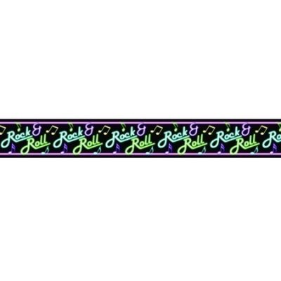 Rock n Roll Neon Sign Border Roll AM673104
