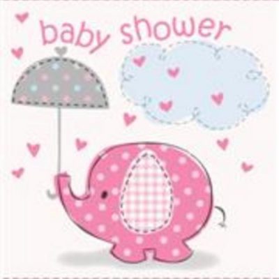 Umbrellaphants Pink Invitations M41674