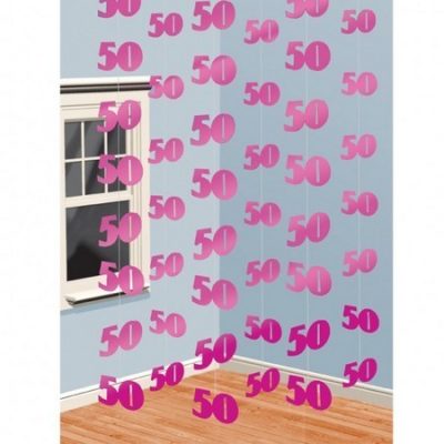 Pink Party String Decorations 50 AM992253