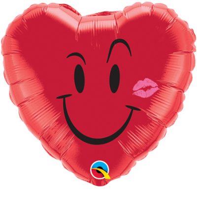Naughty Smile & A Kiss Foil Balloon Q10937