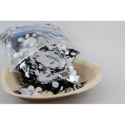 Confetti Metallic 1cm (250g Zip Lock Bag) Silver CONS1