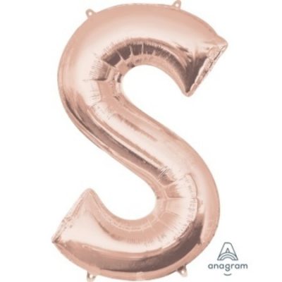 Rose Gold Letter S Supershape Foil Balloon ANA36582