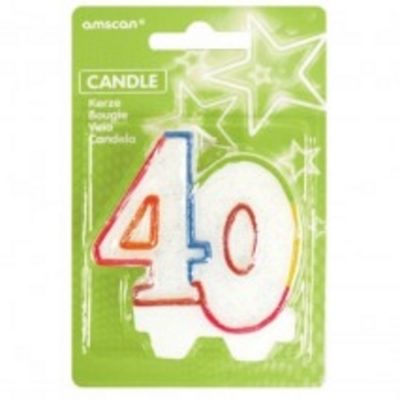 Milestone Candle Rainbow Number 40 AM996455