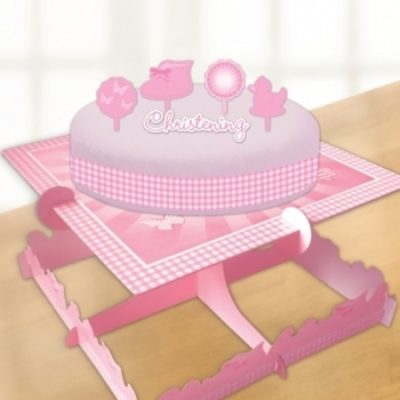 Christening Pink Booties Cake Decorating Kit AM997300
