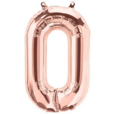 Rose Gold Letter O 16 inch (40 cm) Foil Balloon Q59732