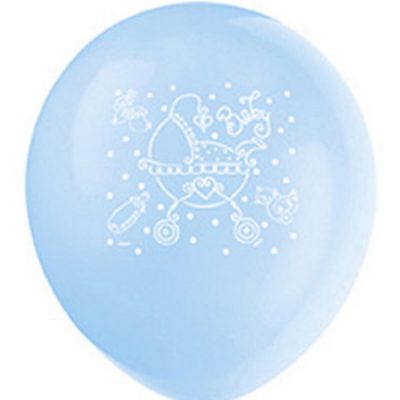 Baby Joy Blue Latex Balloons 8 Pack M29236