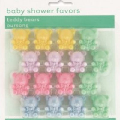 Teddy Bear Favours Assorted Colours M13929
