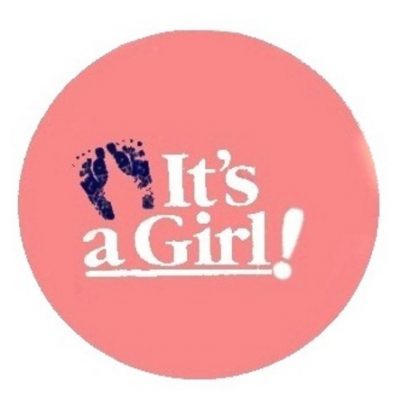 It's A Girl Footprints Pink Unpackaged Foil Balloon FS38