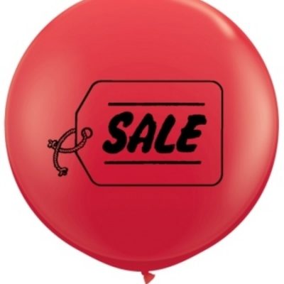 Sale Red 3' Latex Balloon Q31320