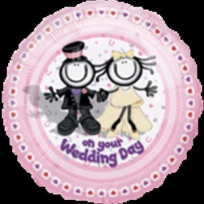 Planet Happy Wedding Foil Balloon ANA11230