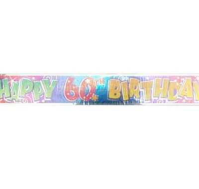 60th Birthday Foil Banner M90026