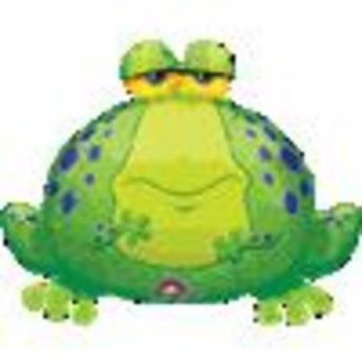 Big Bullfog Mini Shape Foil Balloon ANA05939 - F - Uninflated, Heat Sealer Required