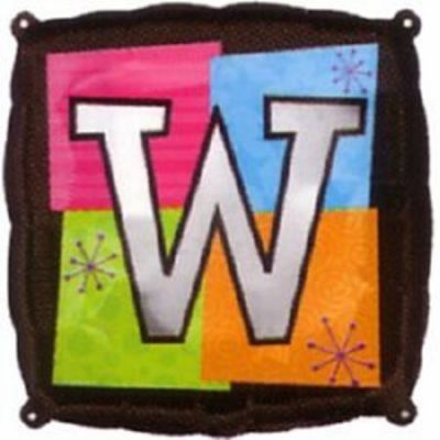 Letter W Foil Balloon ANA18007