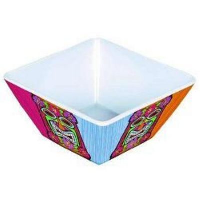 Tiki Time Small Melamine Square Bowl AM430202