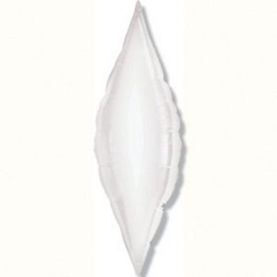 Shape Decor White Taper 13 inch (33cm) Foil Balloons Q33126