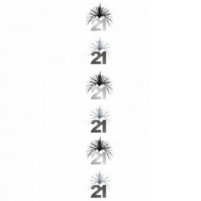 Black & Silver Cascade Column 21 AM993526 - B1G1F