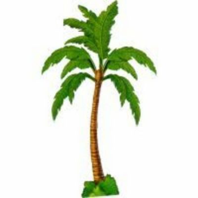 Palm Tree Jointed Cutout AM130040