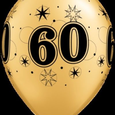 60 Sparkle Around Pearl Gold Latex Balloons Q48714