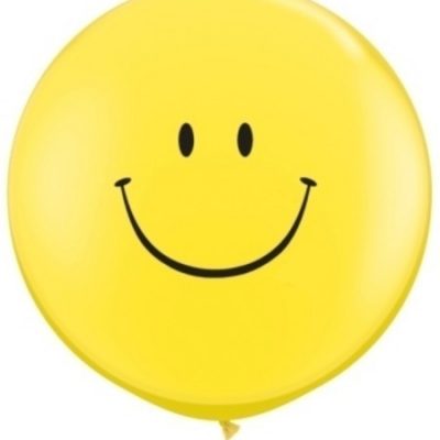 Smile Face Yellow 3' Latex Balloon Q29211