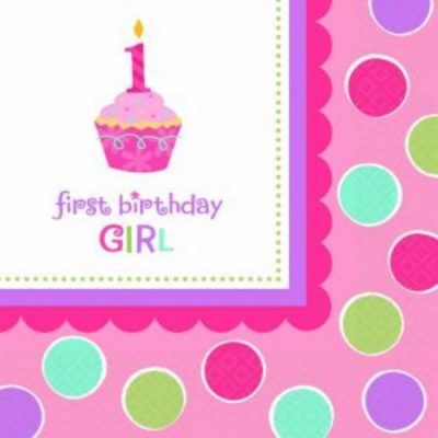 Sweet Little Cupcake Girl ECO Luncheon Napkins AM719569