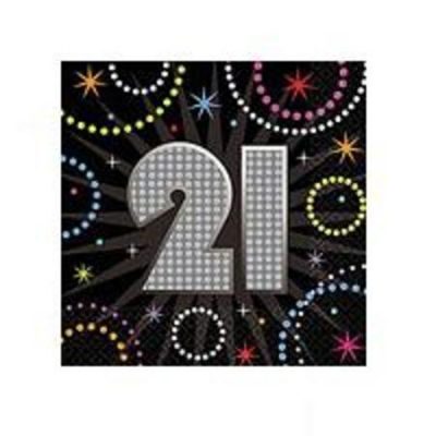 A Time To Party 21 Beverage Napkin AM5099932