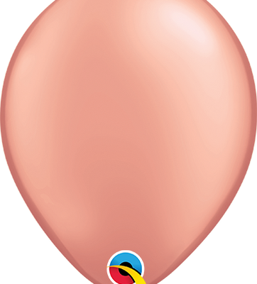 Rose Gold Metallic 11 inch (28cm) Latex Balloons Q57211