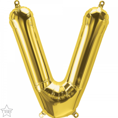 16 inch (40 cm) Gold Foil Letter V Q59538