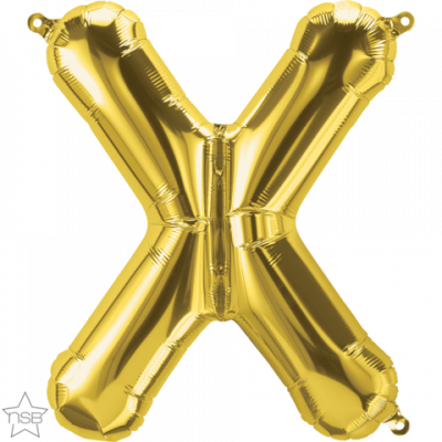 16 inch (40 cm) Gold Foil Letter X Q59542