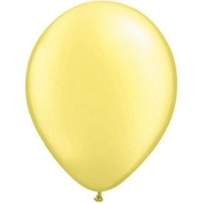Lemon Chiffon Pastel Pearl 11 inch (28cm) Latex Balloons Q43776