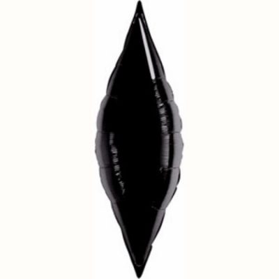 Taper Onyx Black 13 inch (33cm) Air-Filled Foil Balloons Q31977