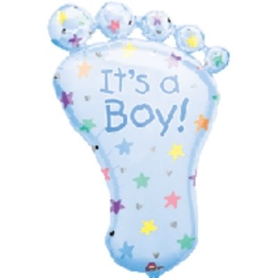 It's A Boy Foot SuperShape Foil Balloon ANA07688