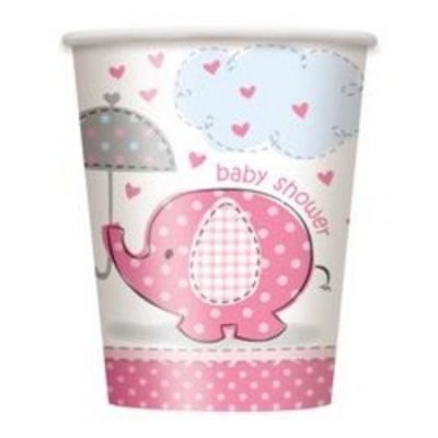 Umbrellaphants Pink Paper Cups M41656