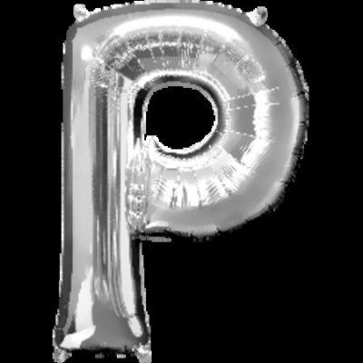 Silver Letter P Megaloon Foil Balloon ANA32977