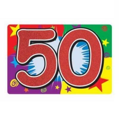 Glittered '50' Sign BE57503-50