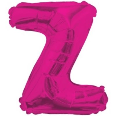 Letter Z Magenta Foil Shape Balloon Z14M
