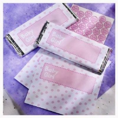 Imprintable Candy Bar Wrappers Pink AM382378